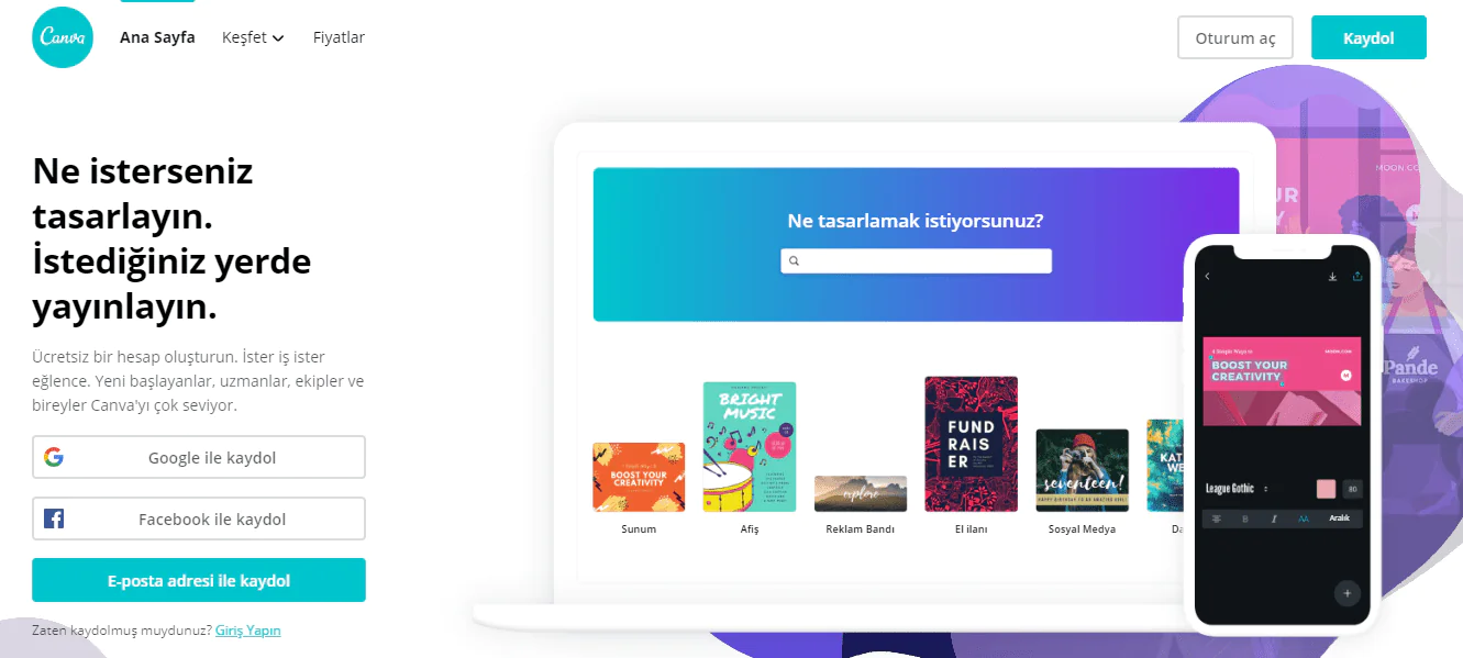 CANVA NASIL ÜYE OLUNUR ?