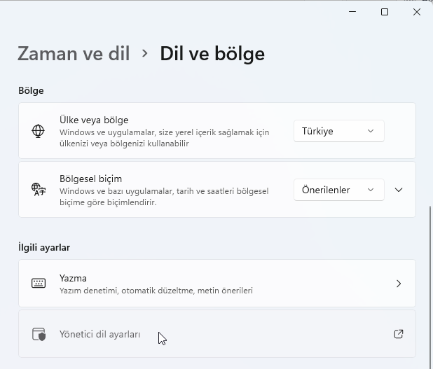 Windows 11 Tarih ve Saat Gizleme