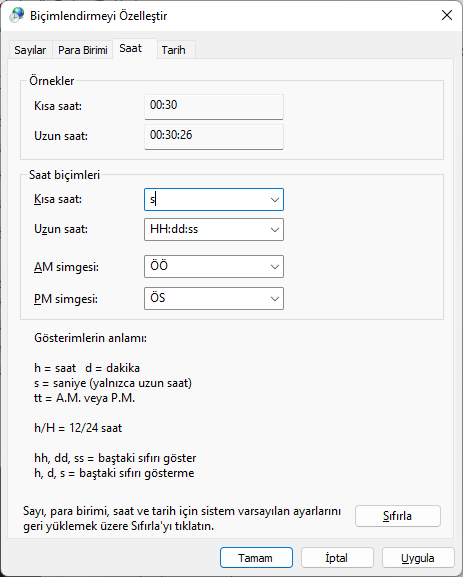 Windows 11 Görev Çubuğundan Saat Gizleme