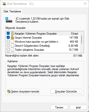 Disk Alanı Nasıl Boşaltılır