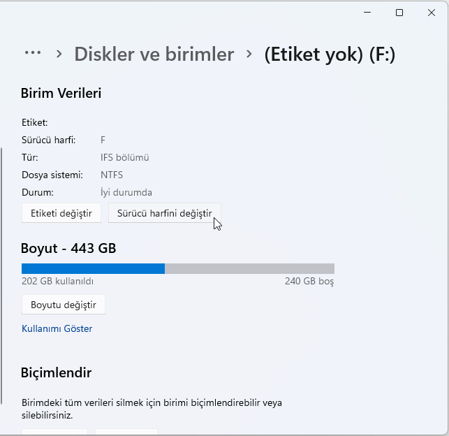 Windows 11'de Sürücü Harfi Nasıl Kaldırılır