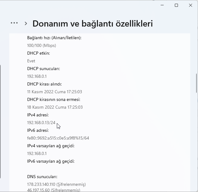 Windows 11'de Modem IP Adresi Nasıl Bulunur