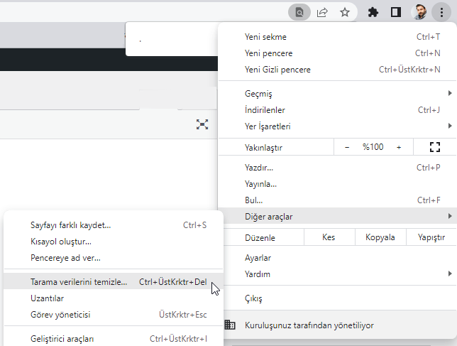 Tüm Cihazlarda Tarayıcı Önbelleği Temizleme
