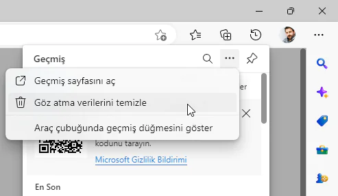 Tüm Cihazlarda Tarayıcı Önbelleği Temizleme