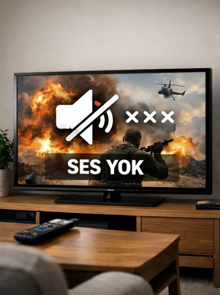 tv de görüntü var ses yok sorununu çözemiyorum