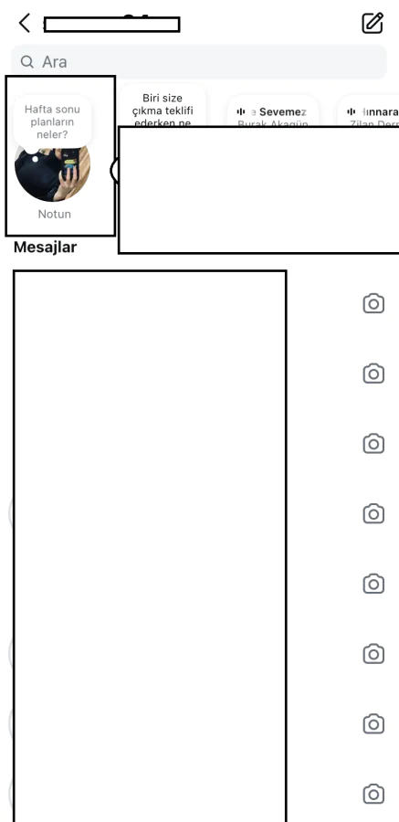 Instagram da renkli not ekleme