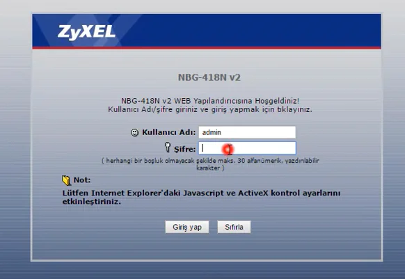  Zyxel WAP3205 V3 Access Point Kurulumu
