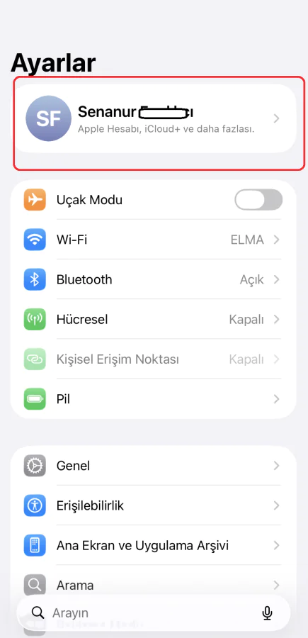 iCloud depolama alanı alma