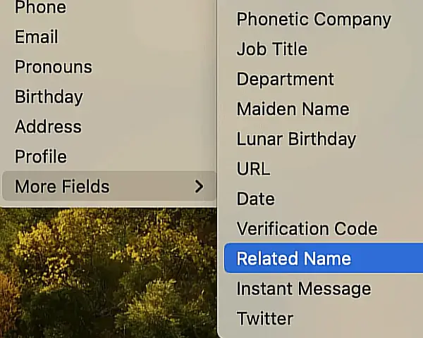 Mac Kişisine İlişki Nasıl Eklenir?