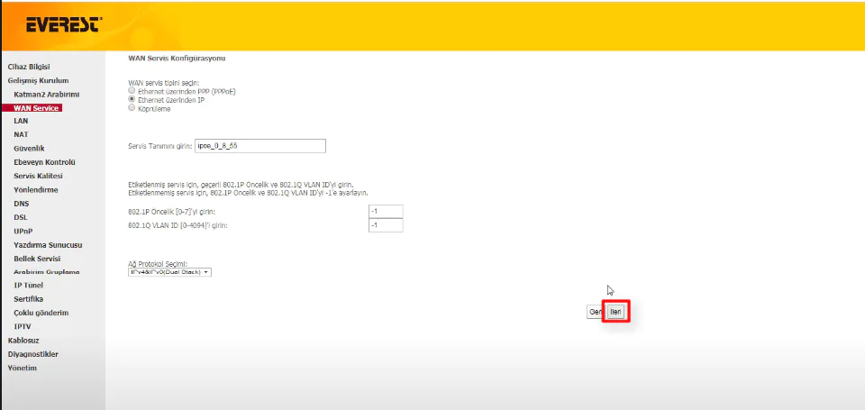 Everest SG-1600 kurulum Adımları