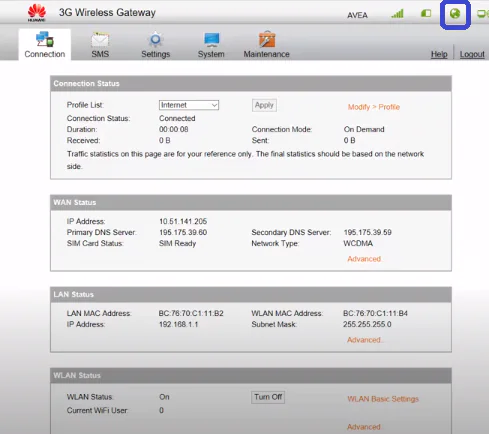 Huawei B683 modem kurulumu