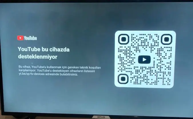 Onvo TV YouTube Açılmıyor sorunu ve çözümü