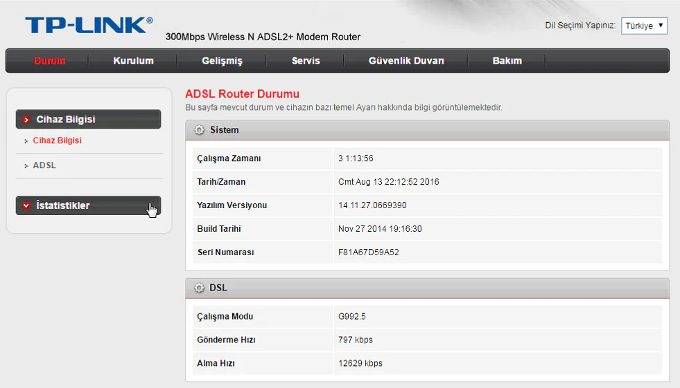 TP-Link TD864W Modemde Port Yönlendirme Nasıl Yapılır