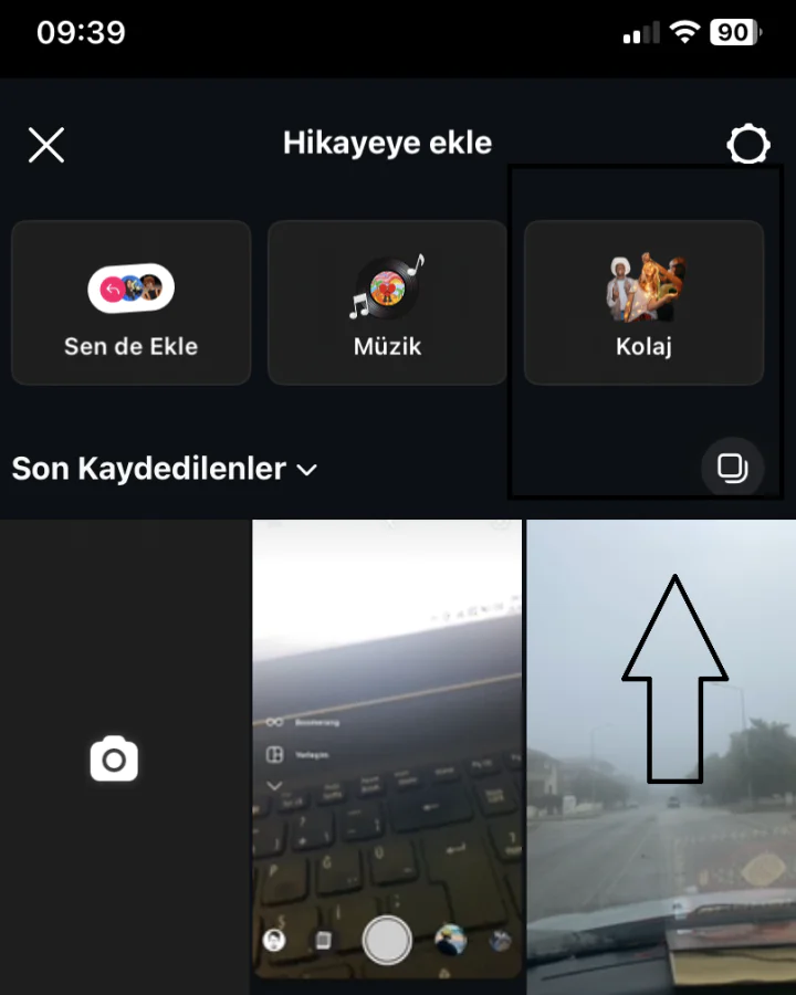 Instagram Hikayelerine Kolaj Ekleme