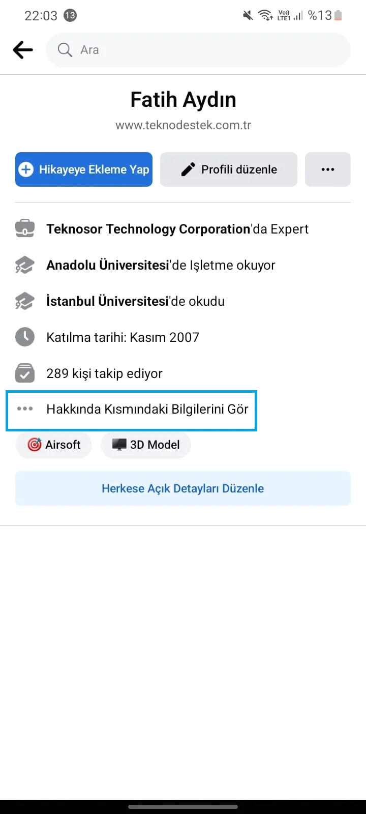 Facebook'ta Doğum Günü Bildirimini Kapatma