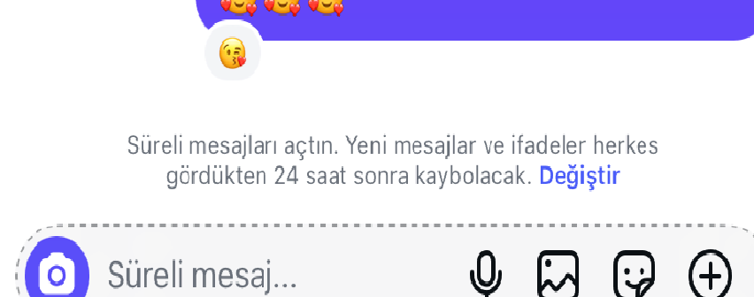 Instagram da süreli mesaj nasıl açılır