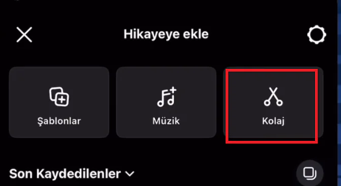 Instagram da kolaj videosu
