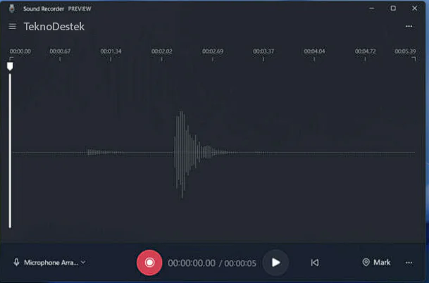 Yeni ve geliştirilmiş Windows 11 Ses Kaydedici Uygulaması