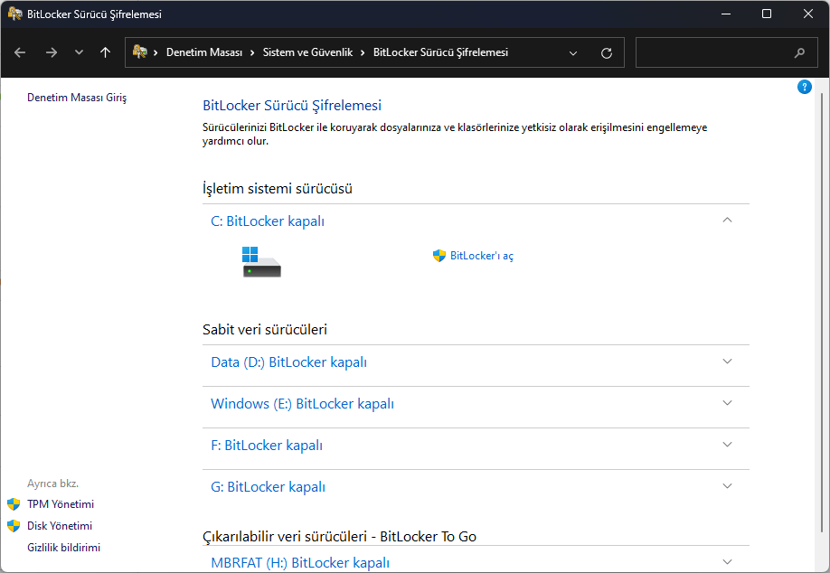 Cihaz Şifreleme ile BitLocker Arasındaki Fark Nedir