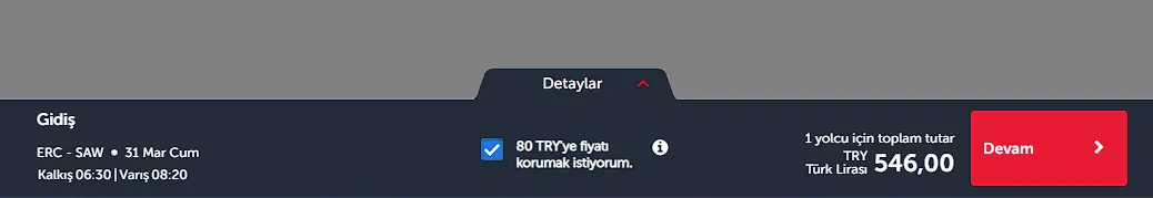 THY Fiyat Dondurma Nasıl Yapılır