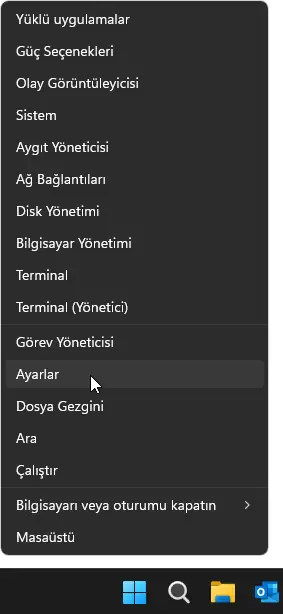 Windoows 11 Bildirimlerin Ekranda Kalma Süresi