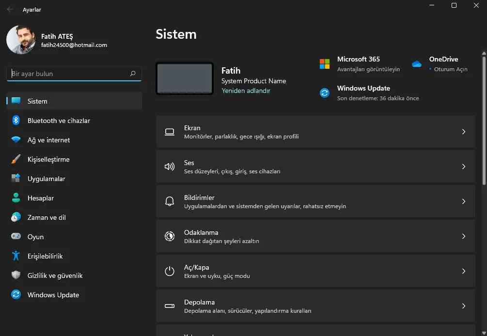 Ms-Settings URI Komutları Tam Listesi