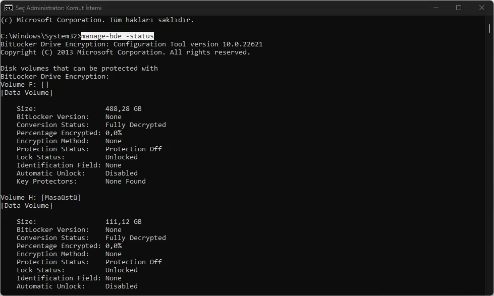 BitLocker ile Şifreli Sürücüden Dosya Kurtarmak