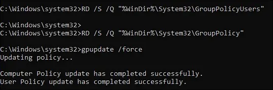 Windows 11 Grup İlkesi Ayarlarını Sıfırlama
