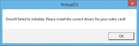 DirectX Başlatılamadı Hatası