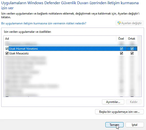 Windows 11 LAN Üzerinden Uzak Masaüstü Bağlantısı
