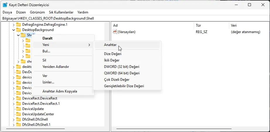 Sağ Tık Menüsüne Copilot Eklemek