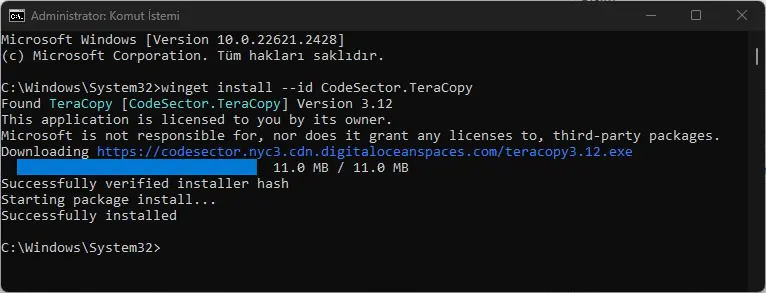 Windows 11 TeraCopy Nasıl Kullanılır