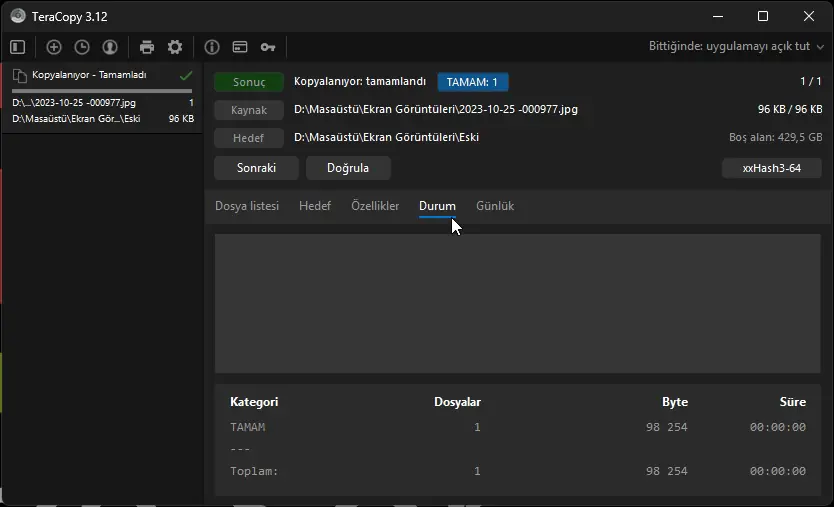 Windows 11 TeraCopy Nasıl Kullanılır