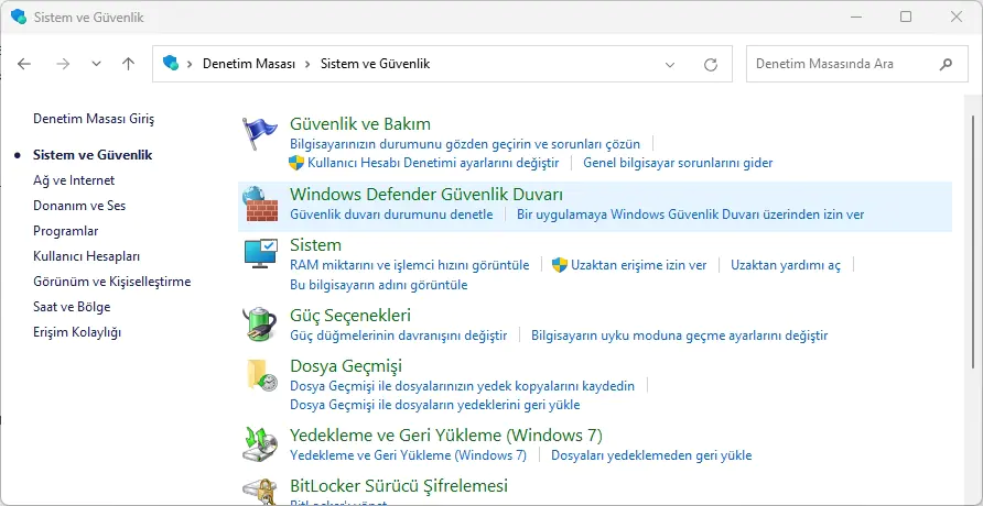 Windows 11 USB Yedekleme