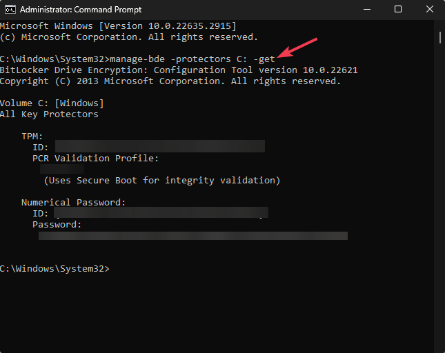 BitLocker Kurtarma Anahtarını Bulma