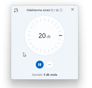 Odak Modu Nasıl Kapatılır