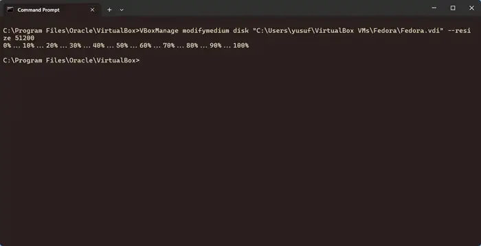 VirtualBox Disk Boyutunu Artırma