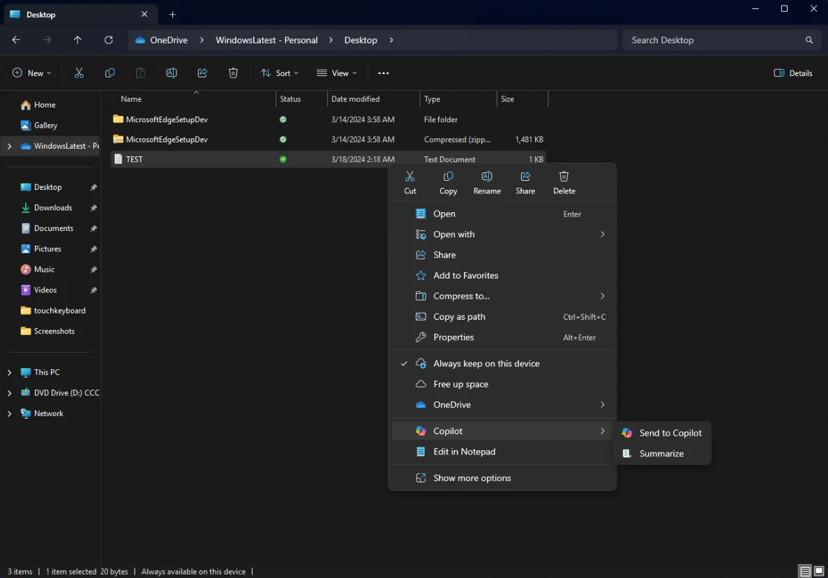 Windows 11 24H2 Dosya Gezgini Gelen Yeni Özellikler