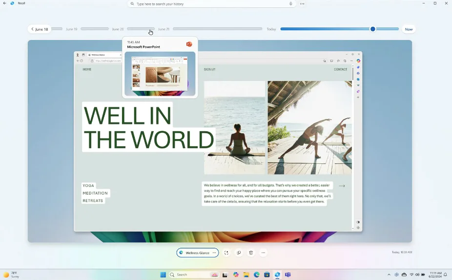 Windows 11 Recall Nedir? AI Zaman Çizelgesi Özelliği Açıklaması