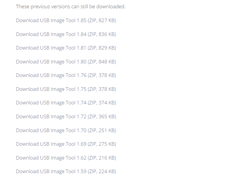 USB İmaj Yedeği Oluşturma