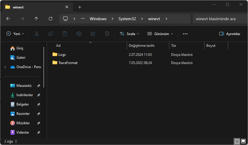 Log Dosyalarını Silmek
