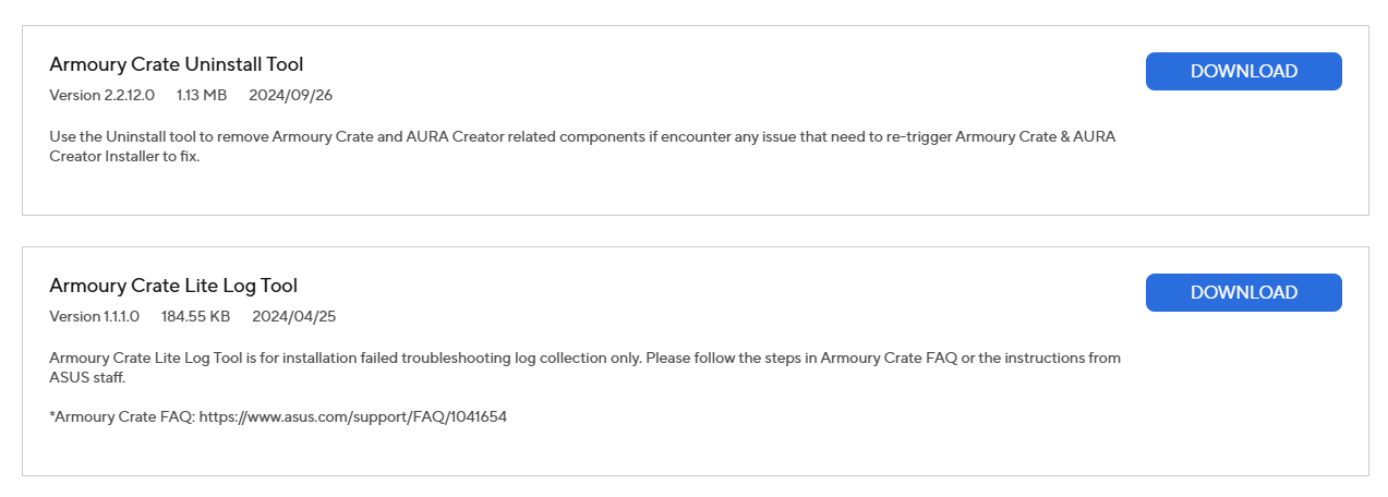 ASUS Armoury Crate Kaldırma