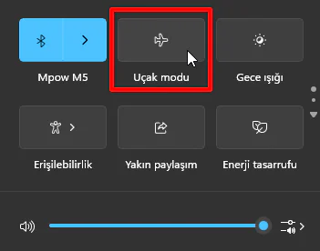 Windows 11 Uçak Modu Kapanmıyor