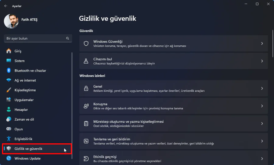 Windows 11 Güvenlik Duvarı Kapatma