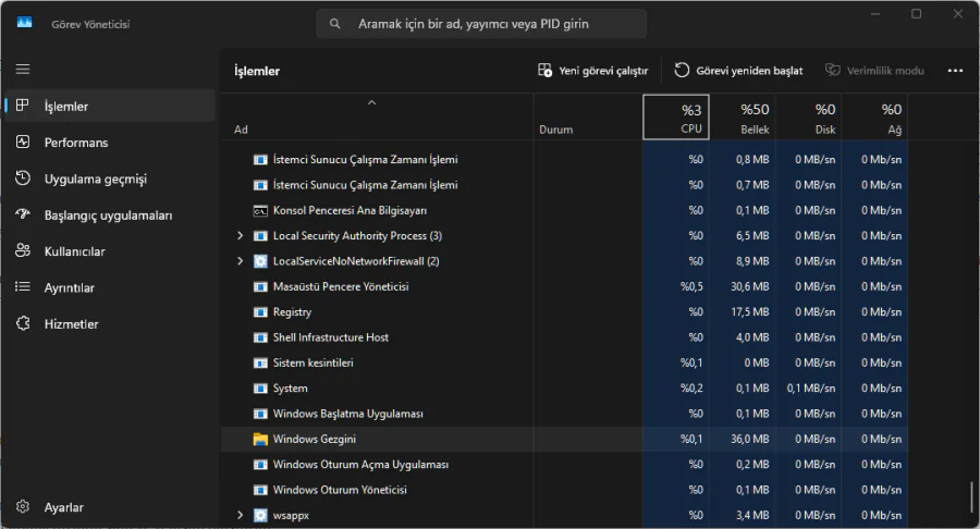 Windows 11 Arama Çubuğu Yazmıyor