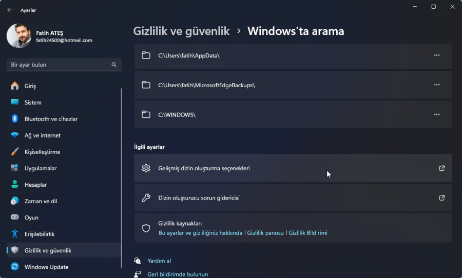 Windows 11 Arama Çubuğu Çalışmıyor