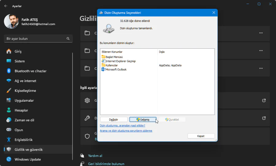 Windows 11 Arama Çubuğu Çalışmıyor