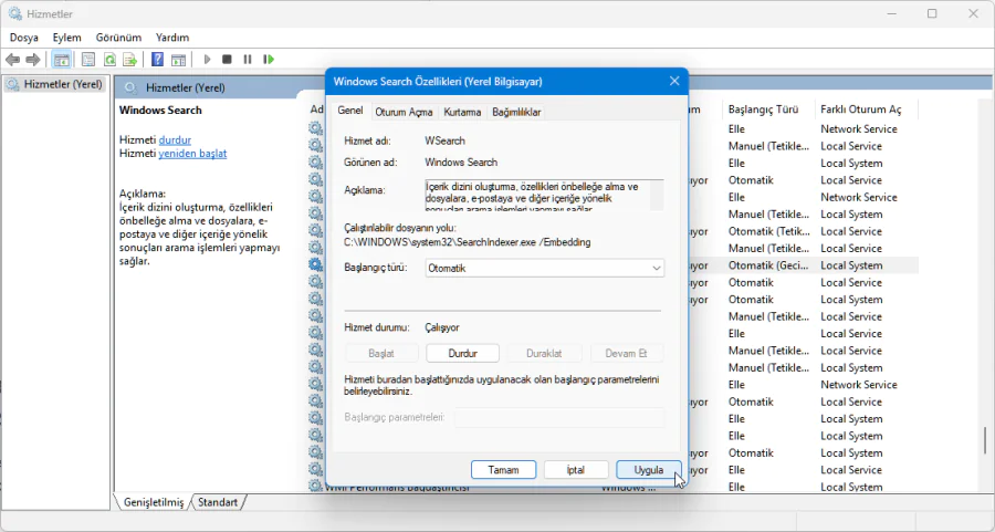 Windows 11 Arama Çubuğu Çözümü