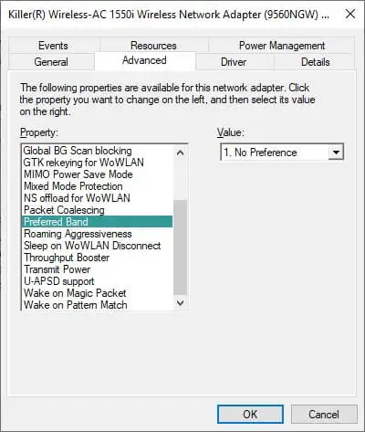 2,4 GHz veya 5 GHz Wi-Fi bağlanma