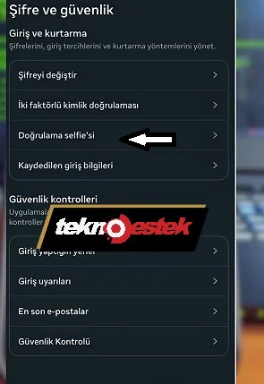 Instagram da doğrulama Selfie’si oluşturma